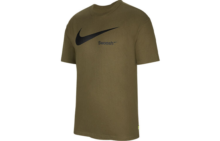 Футболка мужская средняя оливковая Nike, оливковый