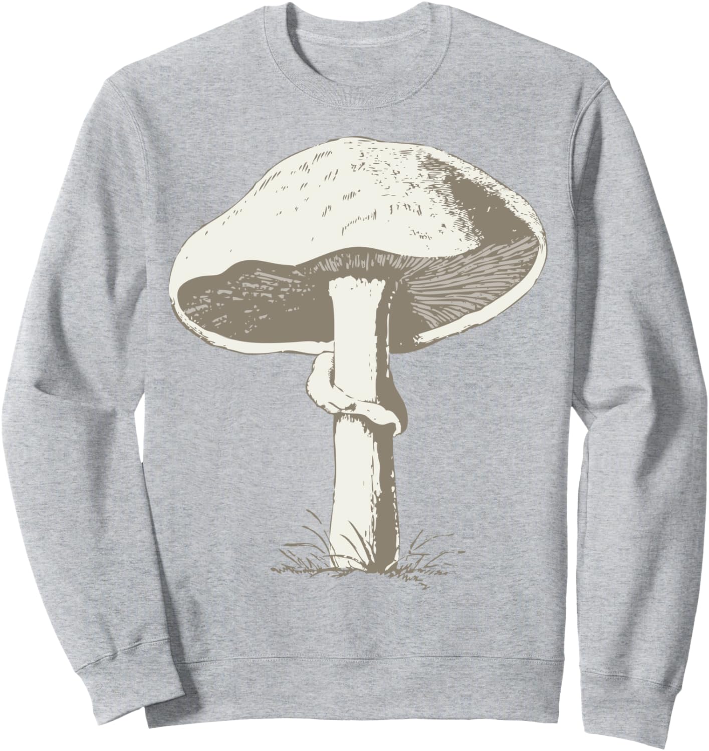 

Толстовка с изображением грибов Fashion Tees, серый