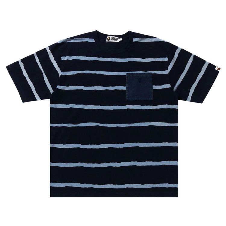 

Футболка BAPE Discharge Print Relaxed Fit Tee, Indigo