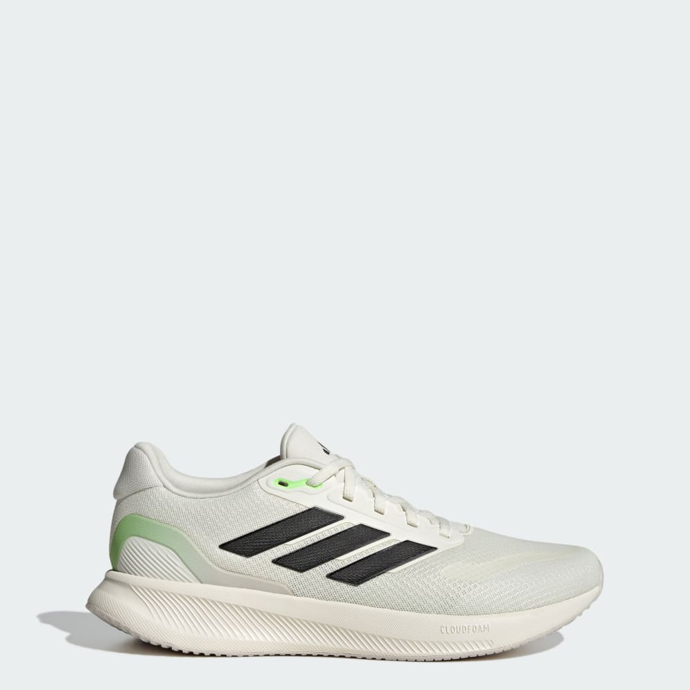 

Кроссовки Adidas Runfalcon 5 Running Shoes, цвет Off White/Core Black/Lime Burst