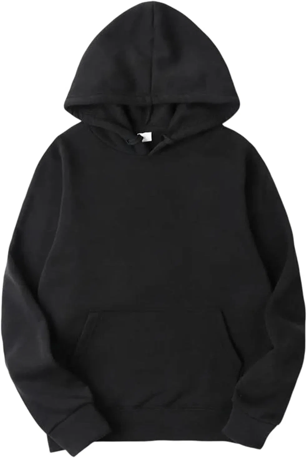 Худи женское с карманом, Solid, Black