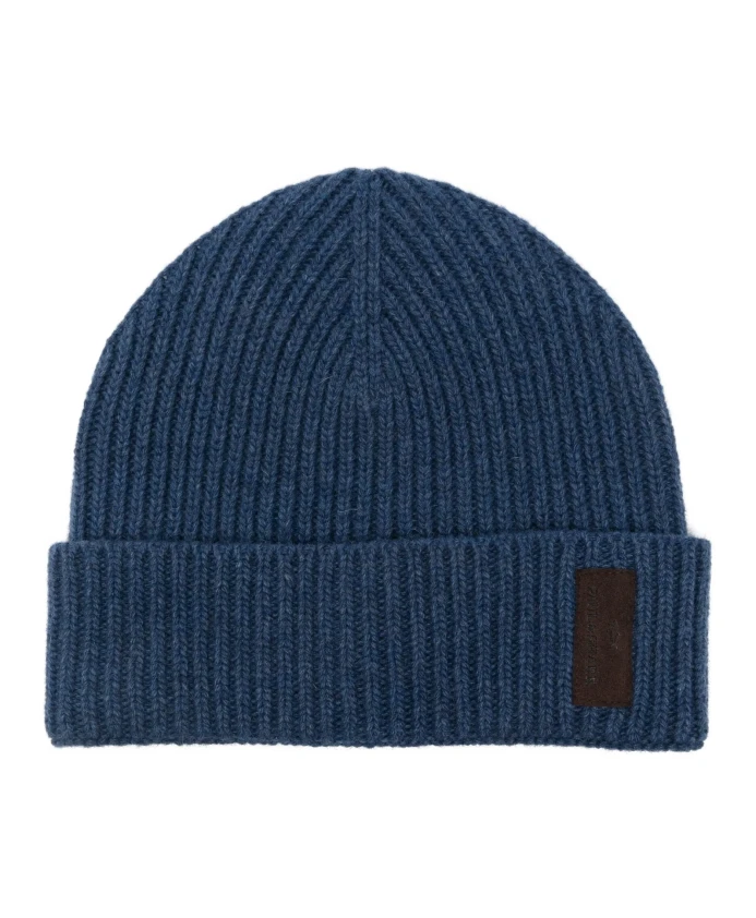 

Ребристая шапка-бини из шерстяной смеси Paul & Shark, синий