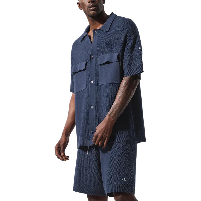 

Джемпер мужской Alo Yoga, синий/темно-синий