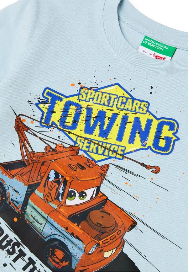 Футболка с принтом disney pixar cars United Colors Of Benetton, Blue — фото 3