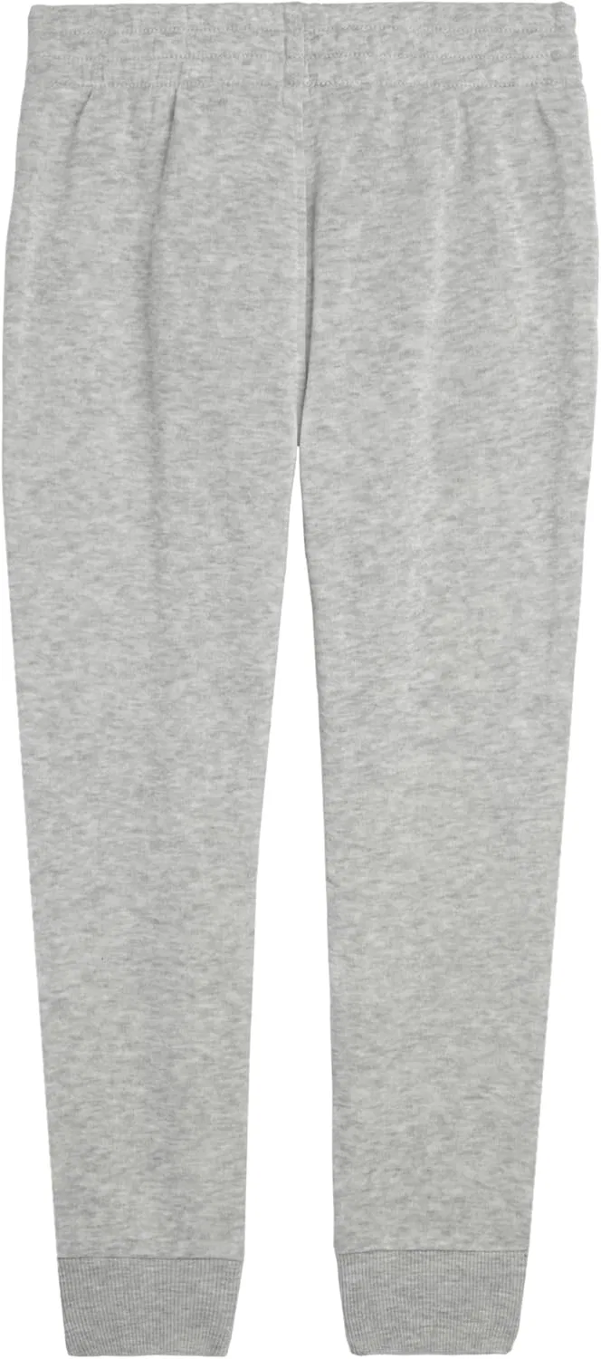 Детские спортивные брюки Puma Essential Basics из флиса с логотипом, эластичным поясом и боковыми карманами, светло-серый меланж — фото 2