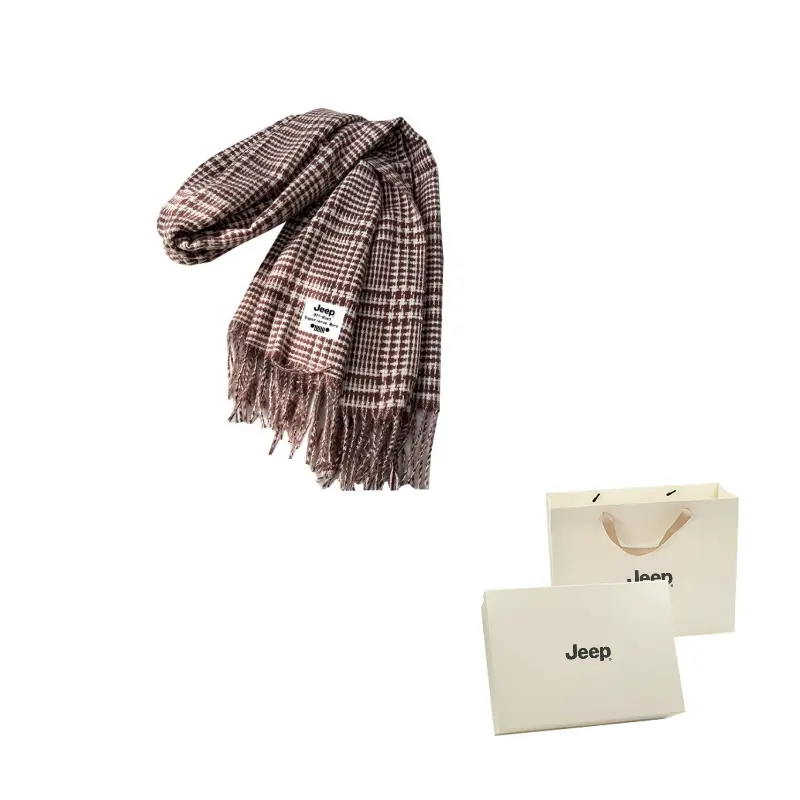 

Шарф из искусственного кашемира Unisex Jeep, коричневый