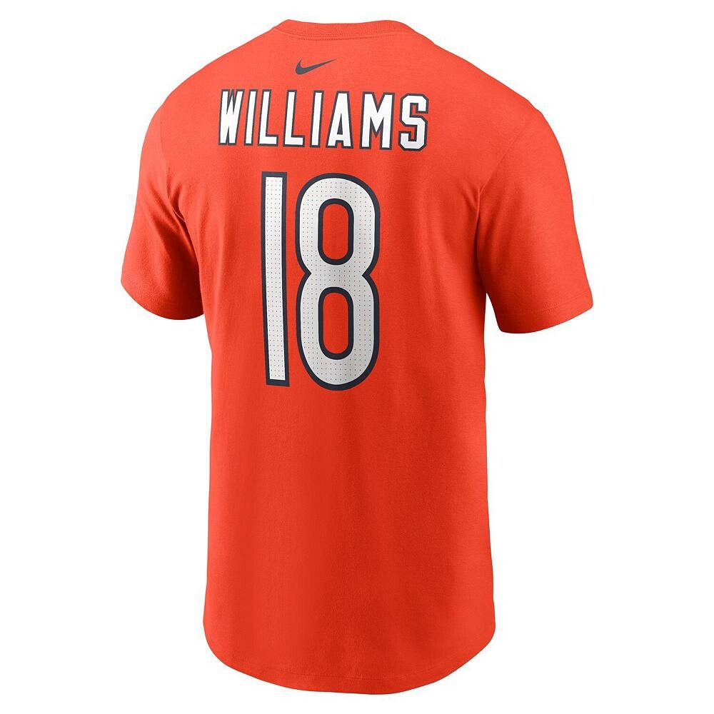 Мужская футболка Nike Caleb Williams Orange Chicago Bears с именем и номером драфта НФЛ 2024 года в первом раунде, цвет Brs Orange — фото 4