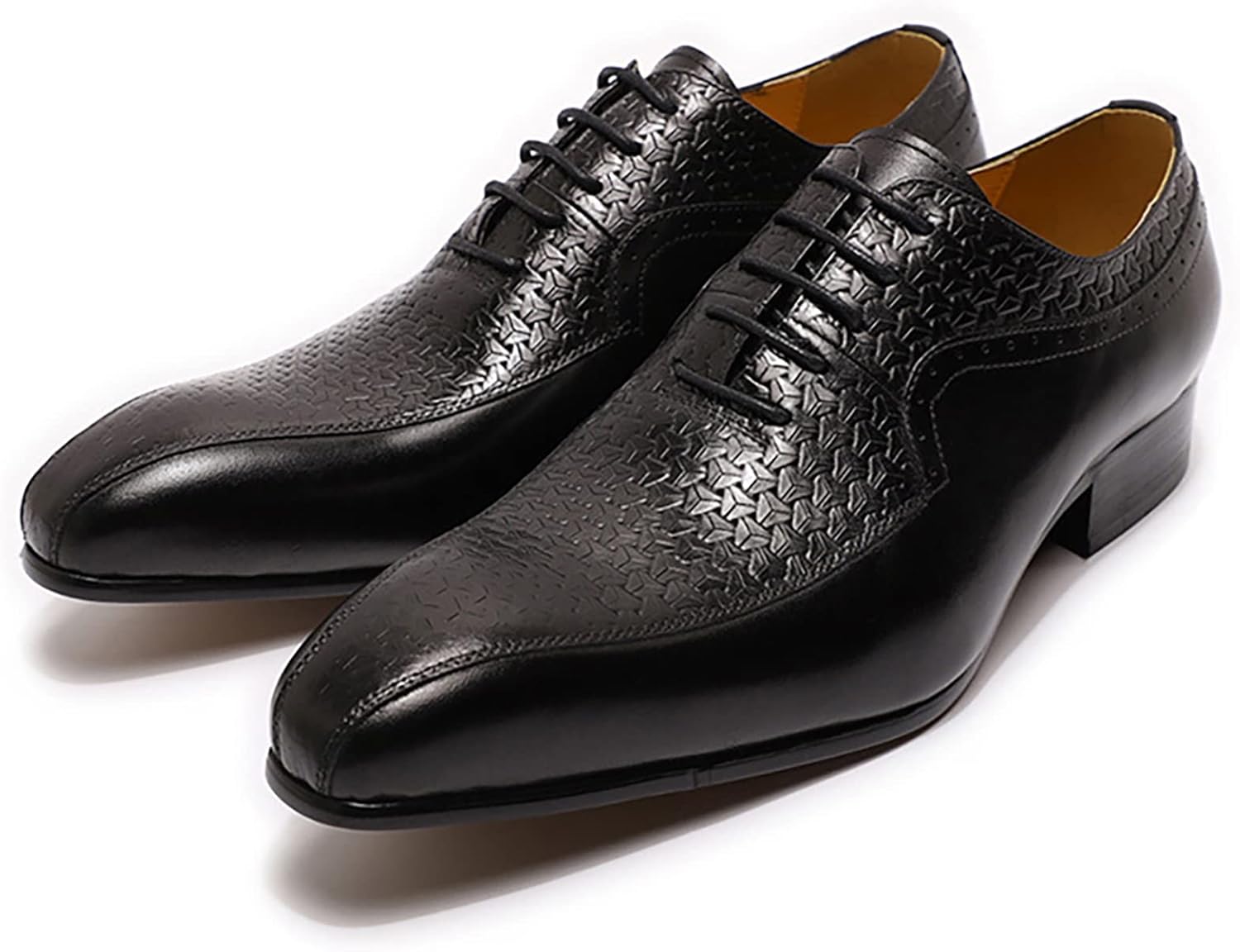 

Мужские рабочие кожаные туфли на шнуровке, классические туфли в стиле ретро, оксфорды, свадебные туфли, дерби, дышащие, черные, 39 шт Generic