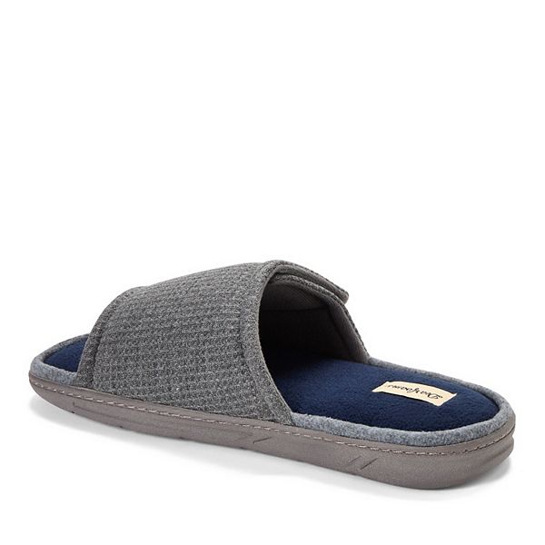 Мужские шлепанцы Parson с вафельной текстурой Dearfoams, Medium Heather Grey — фото 3