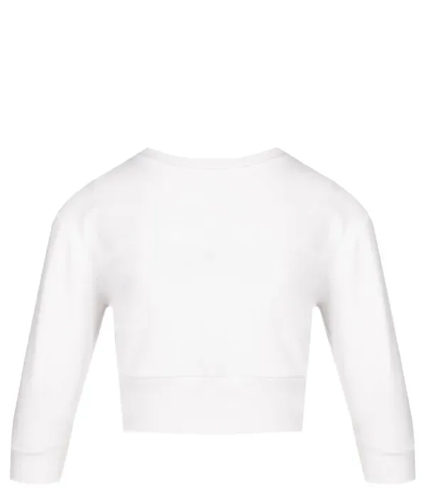 Толстовка cropped fit Hugo Kids, белый — фото 2