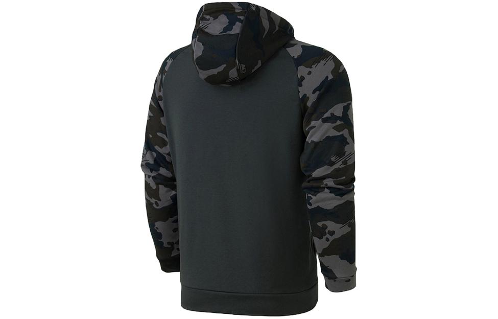 Куртка Nike Fleece Hoodie 'Camo' AQ1139-060, серый — фото 2