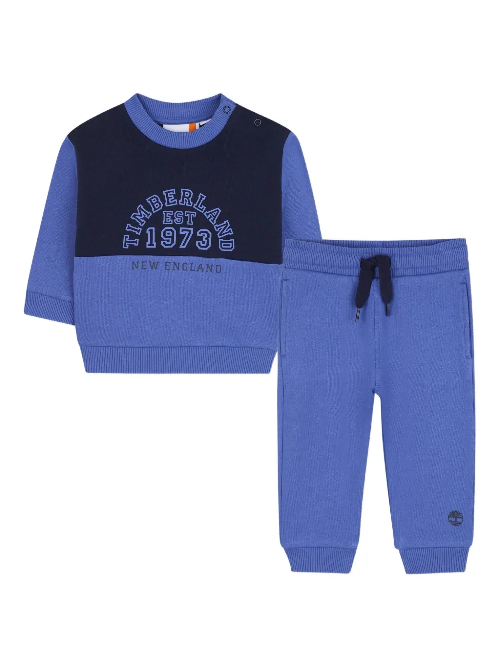 

Спортивный костюм с цветным принтом логотипа Timberland Kids, синий