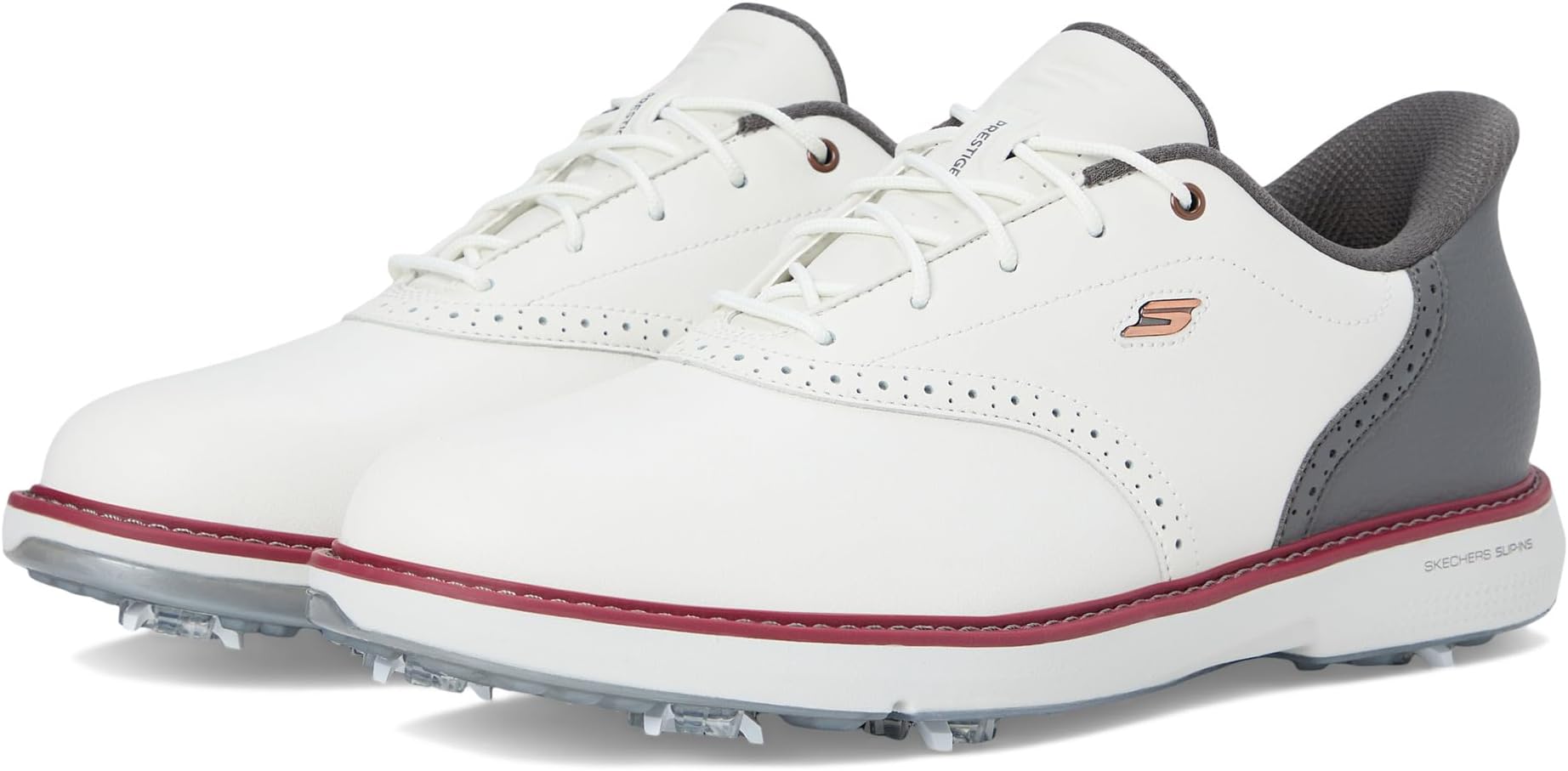 

Кроссовки Skechers GO GOLF Prestige Slip-In ArchFit Spiked Golf Shoe, цвет Natural/Gray