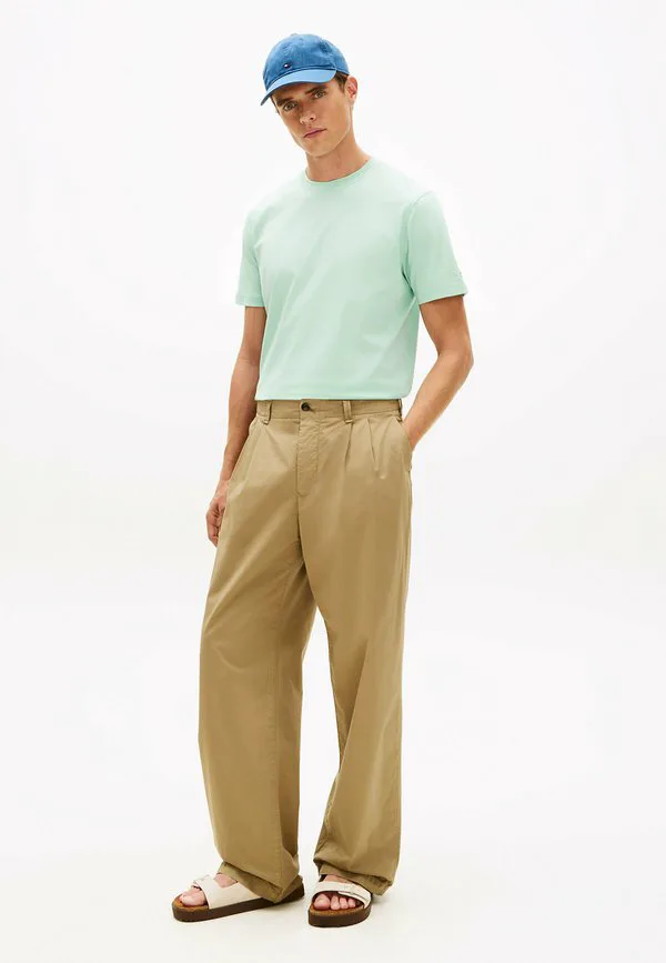Классическая повседневная футболка с круглым вырезом в стиле smart casual Tommy Hilfiger, Crushed Mint — фото 2