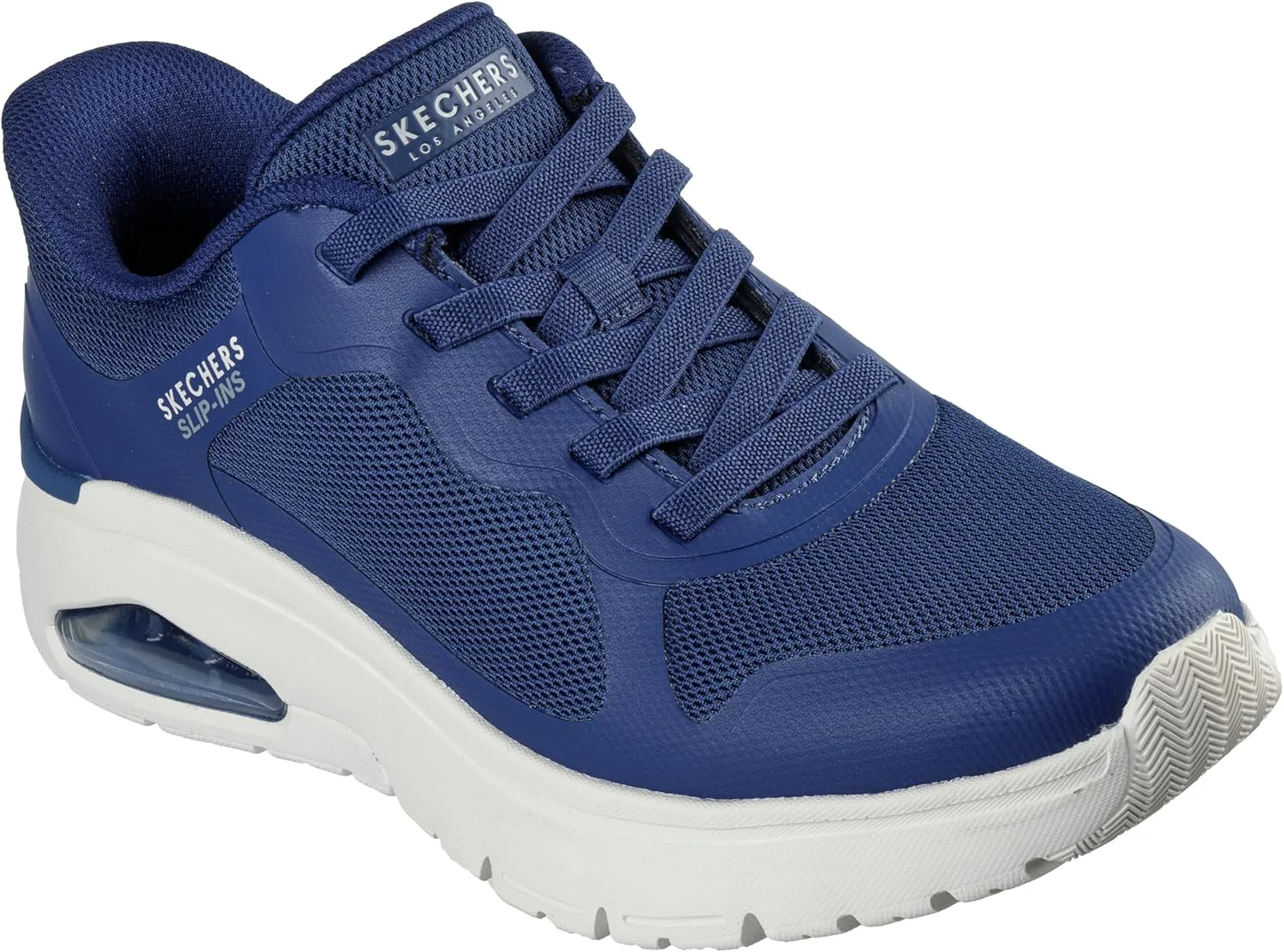 Мужские рабочие кроссовки Skechers Uno Sr Sutal на шнуровке Skech Air 200054 P, темно-синий — фото 2
