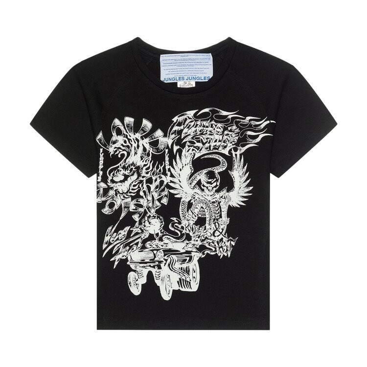 

Футболка Jungles Flames N Stuff Fitted Raglan Tee, черный