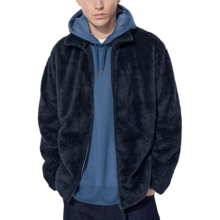 

UNIQLO Вельветовое пальто унисекс темно-синий, Navy Blue