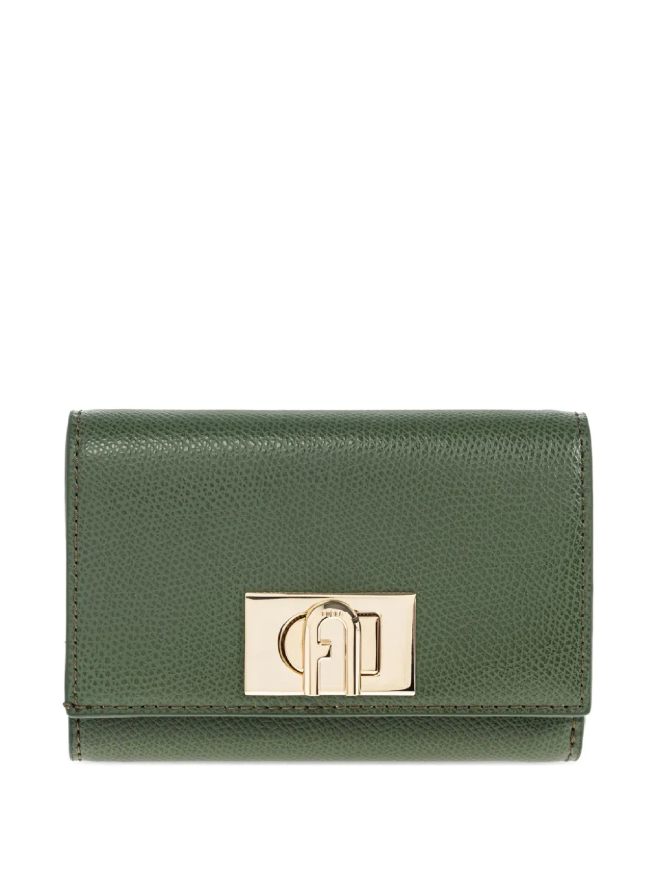 

Кошелек Furla с текстурированной застежкой, зеленый