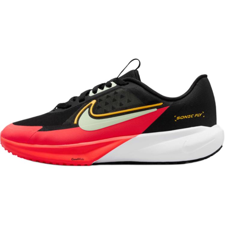 

Nike SONIC FLY Удобные дышащие низкие кроссовки для детей, черные, оранжевые, красные, подростковые