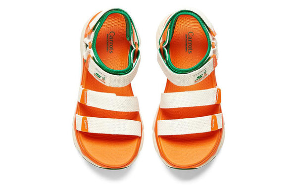 Сандалии max cushioning 'white orange green' Skechers, белый — фото 4