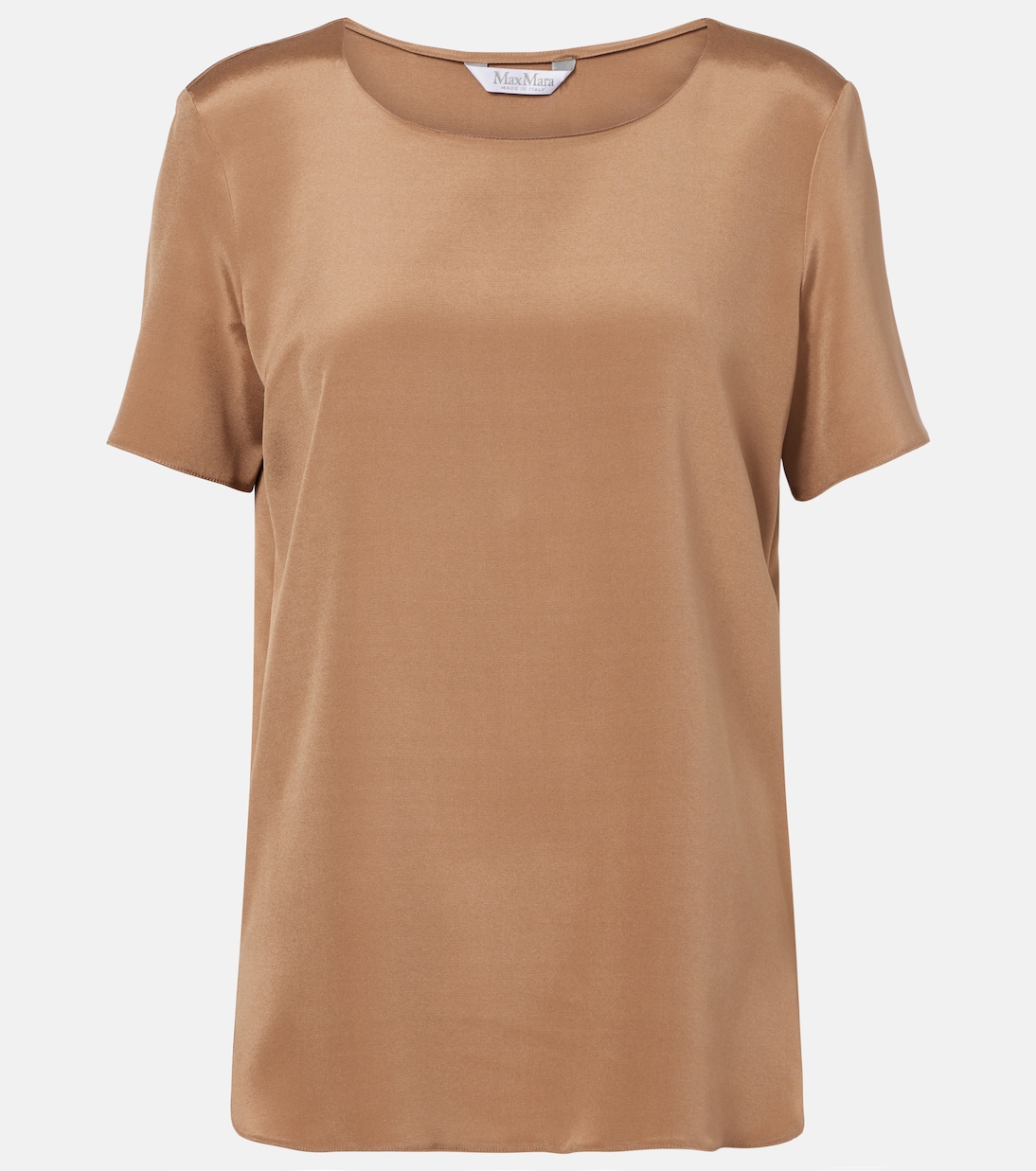 

Футболка Aris из смесового шелка Max Mara, Noce