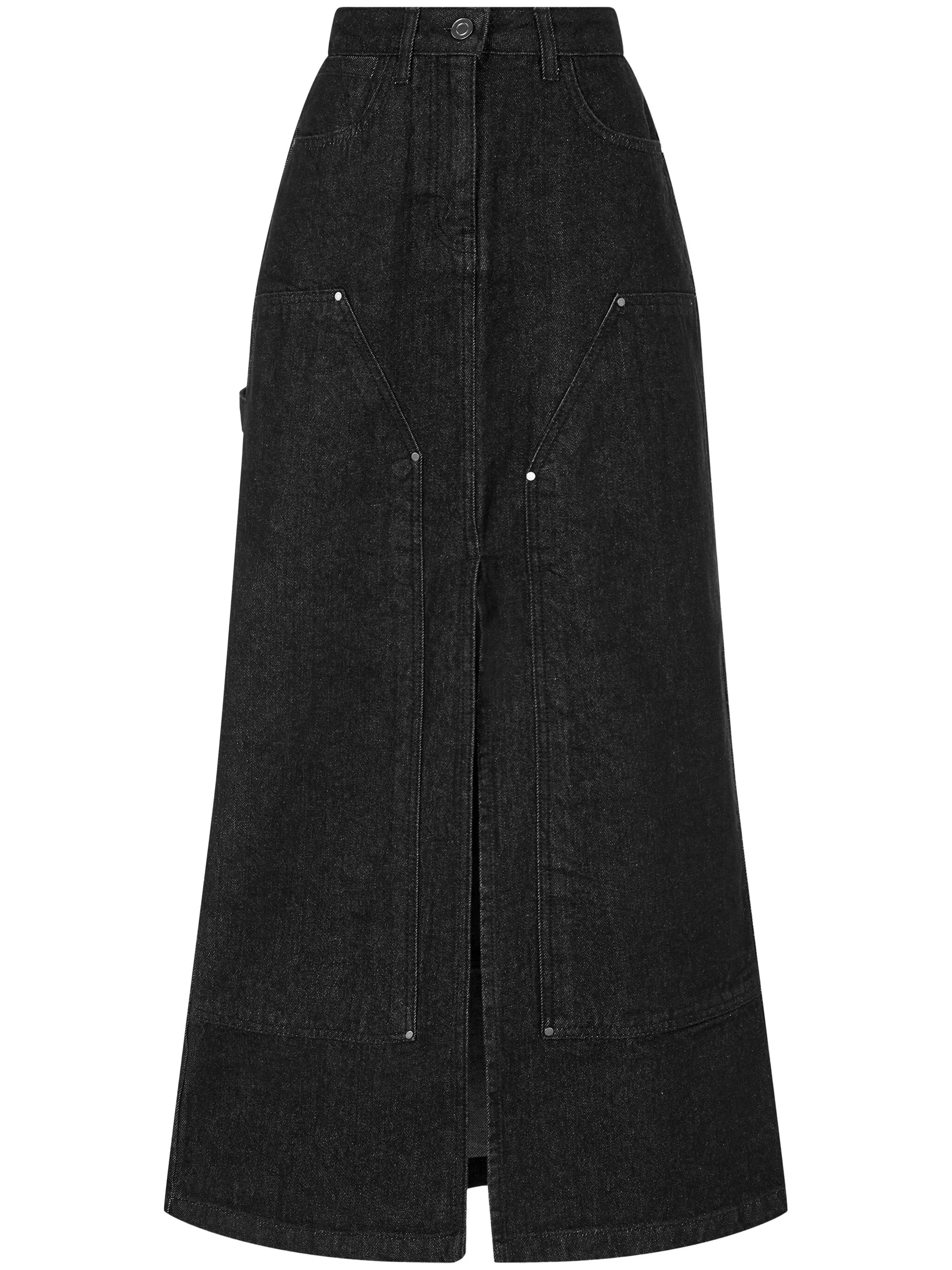 

Джинсовая юбка макси Studio Tomboy, черный