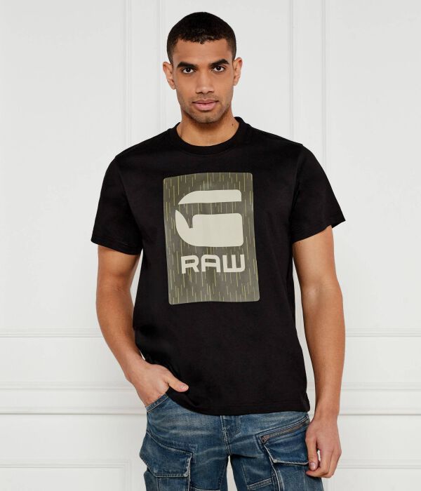 

Футболка с изображением коробки для бургеров Loose fit G-Star Raw, черный