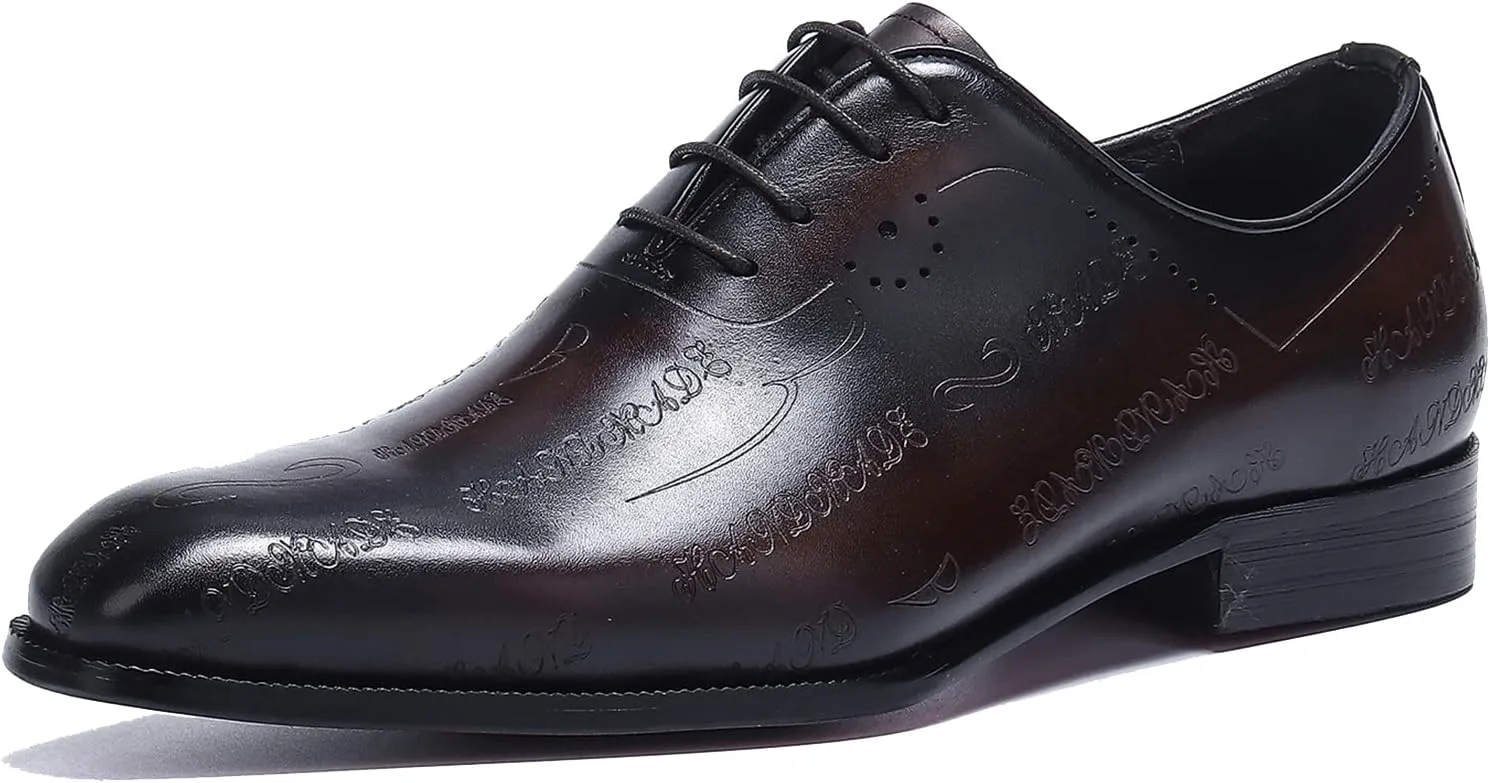 

Мужское платье Oxfords Кепка с брогом на носках Классический шнуровочный дерби Модные туфли из натуральной кожи Буинсесс Повседневная свадьба на выпускном Смокинг, туфли для мужчин Santimon