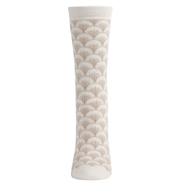 

Мужские носки Soft cashmere blend fretwork geometric crew Natori, Winter White