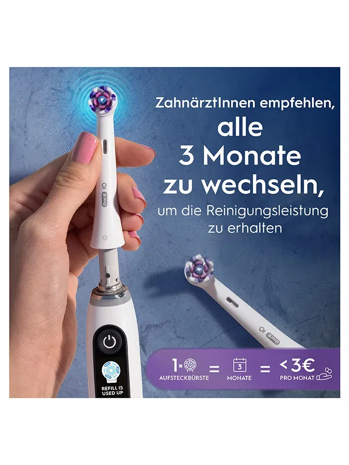 Набор сменных насадок Radiant White Oral-B белый — фото 4