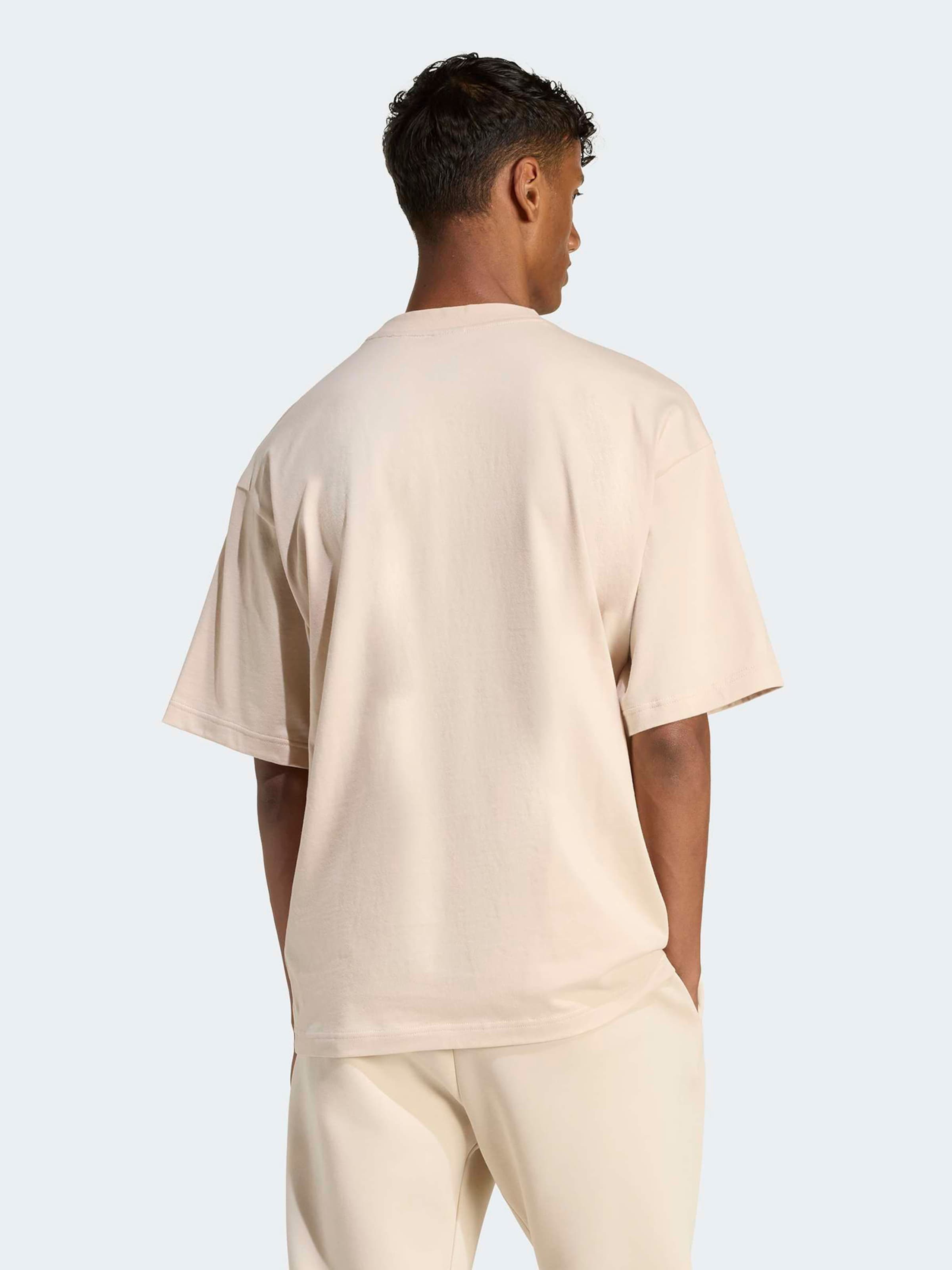 Adidas Sportswear Футболка Performance в бежевом цвете — фото 3