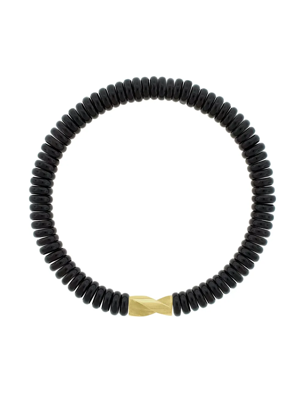 

Браслет из оникса из желтого золота 14 карат LUIS MORAIS, золотой