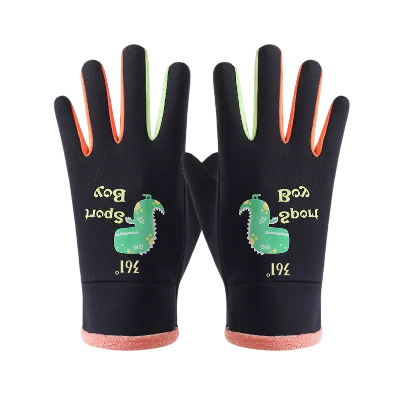 

Спортивные перчатки из полиэстера для детей 361°, черный[skin-friendly and thermal/stretchable and non-restricting]