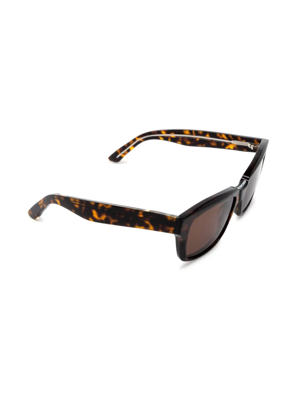 Солнцезащитные очки в квадратной оправе Balenciaga Eyewear, коричневый — фото 2