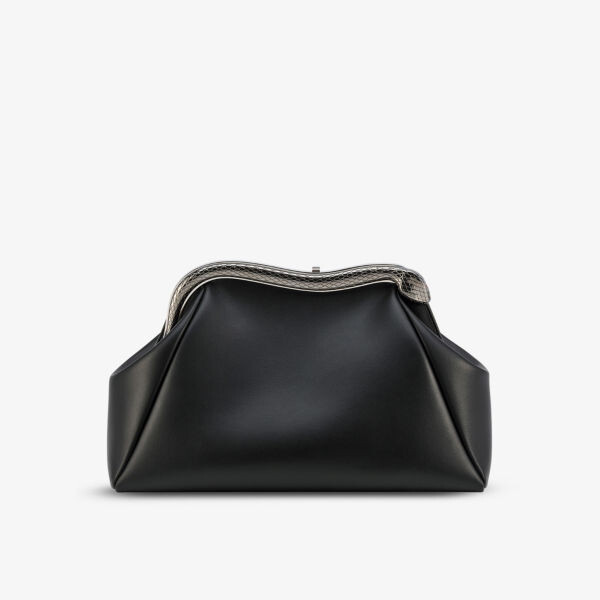 

Кожаный клатч Serpenti Bvlgari x Mary Katrantzou Bvlgari, черный