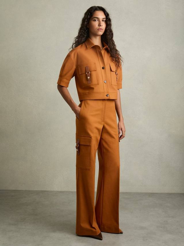 

Рубашка мариан с карманом на пряжке Reiss, цвет Rust