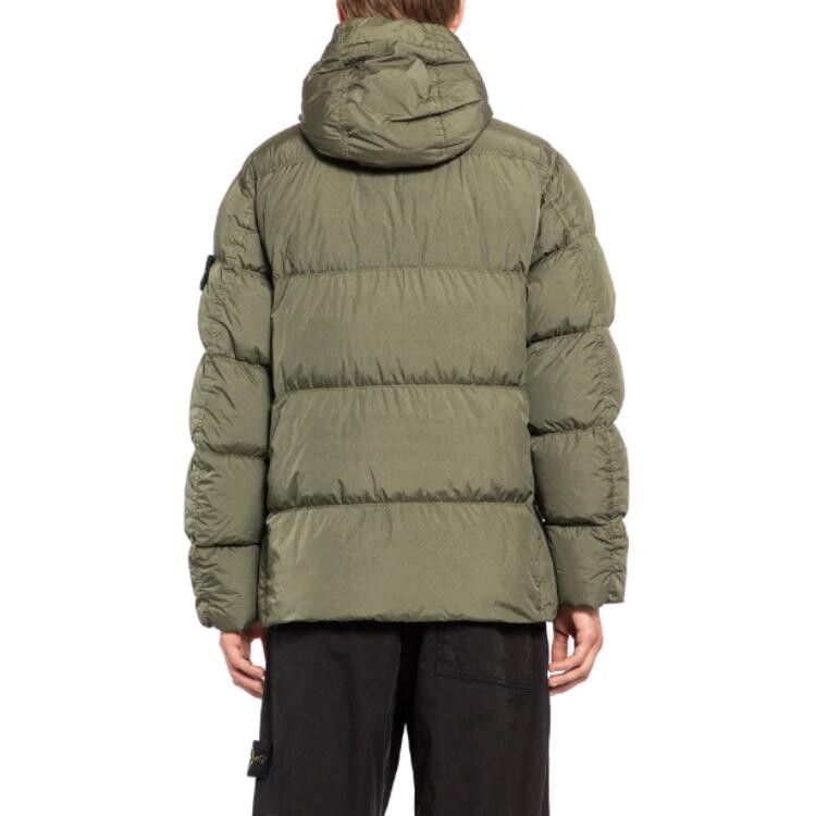 Куртка мужская темно-зеленая Stone Island, темно-зеленый — фото 3