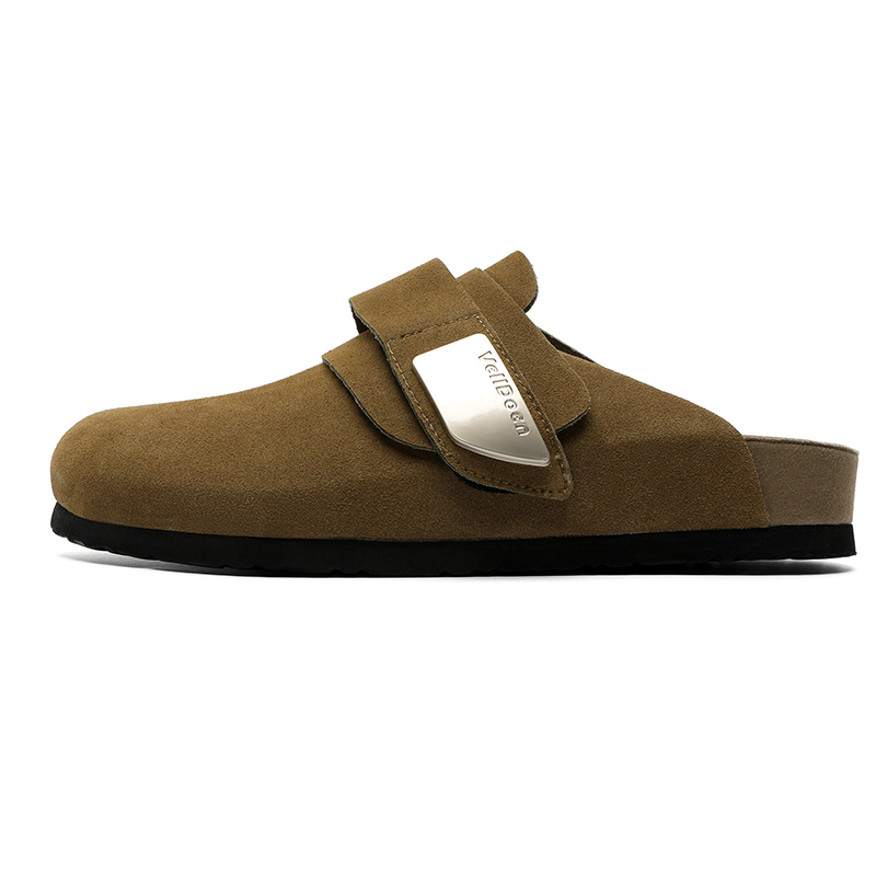 

Roubini Износостойкие антибактериальные закрытые тапочки унисекс цвета хаки, цвет Khaki