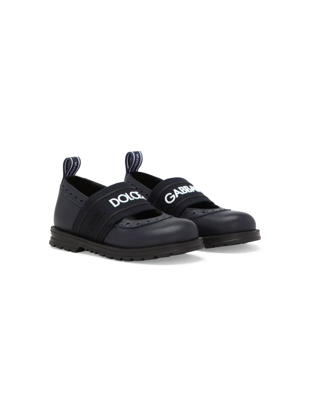 

Балетки с принтом Dolce & Gabbana Kids, синий