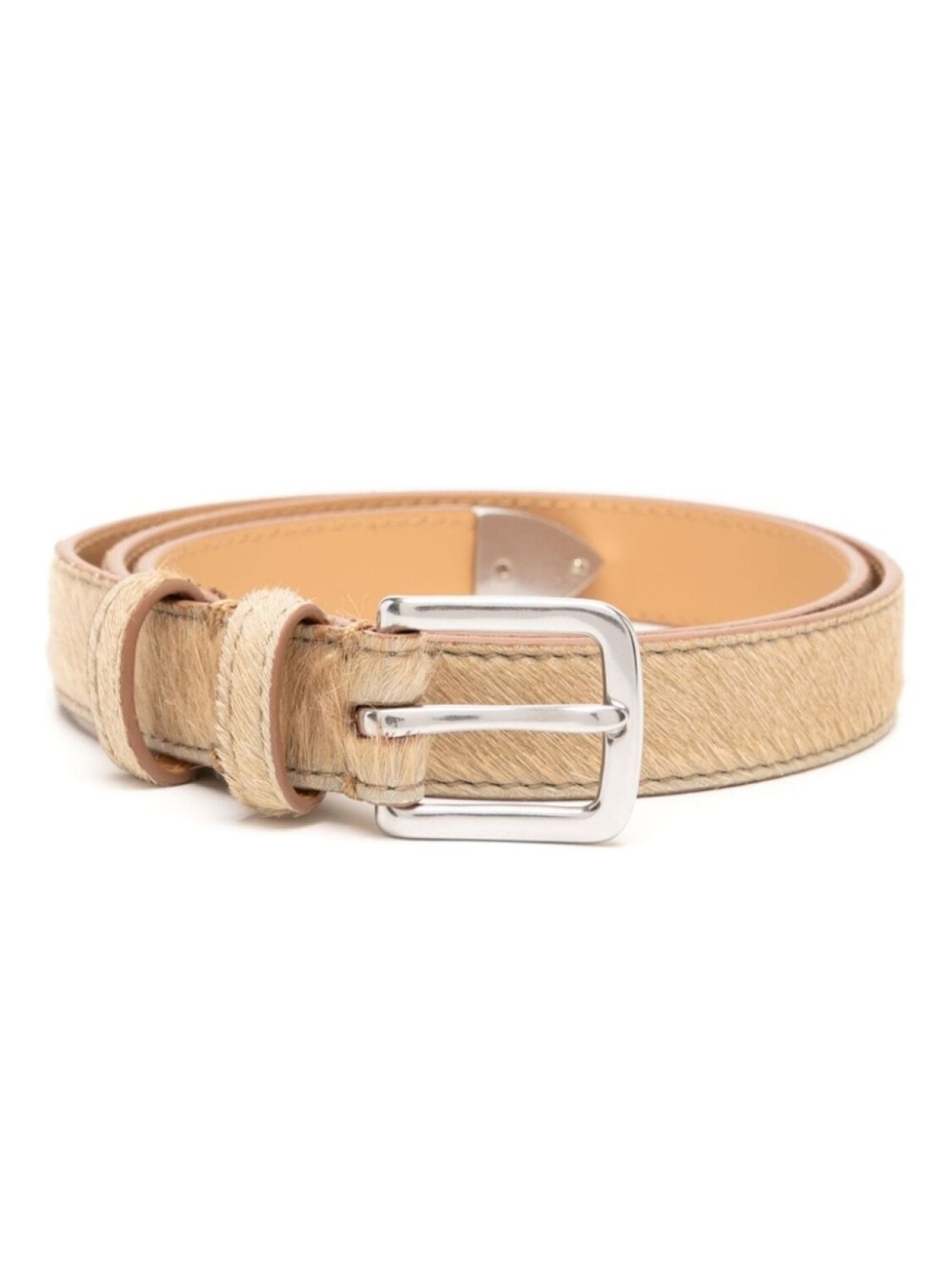 

Ремень из кожи пони Paul Smith, нейтральный цвет