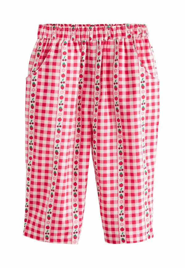 Брюки-Пулон стандартного кроя Next, Pink Red Gingham