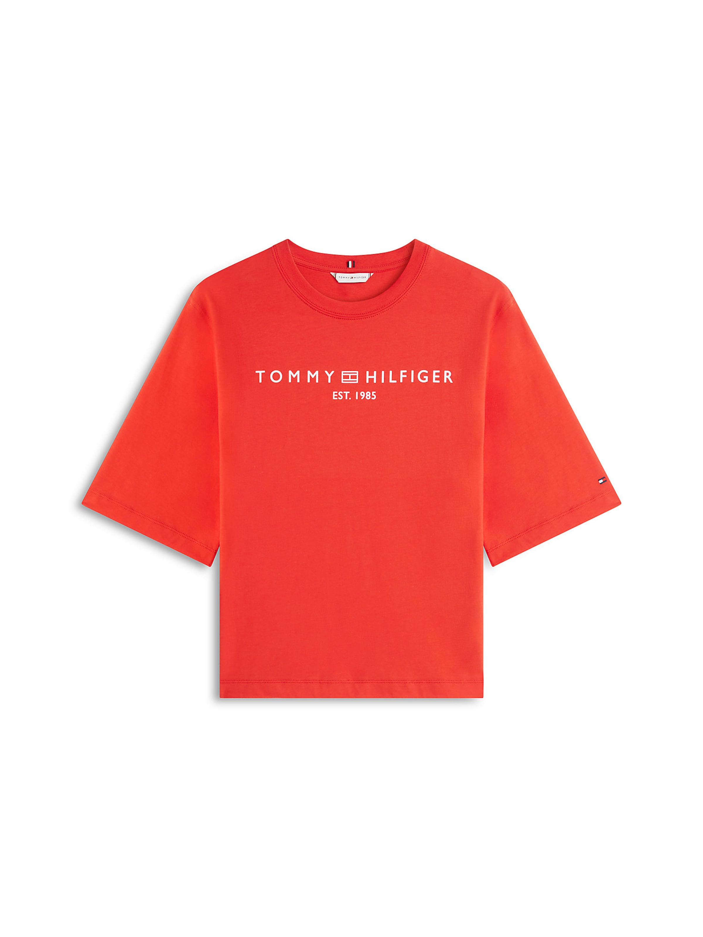 

TOMMY HILFIGER Футболка в красном цвете, Красный, TOMMY HILFIGER Футболка в красном цвете