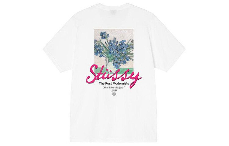 

Футболка в стиле постмодернизма Stussy, белый