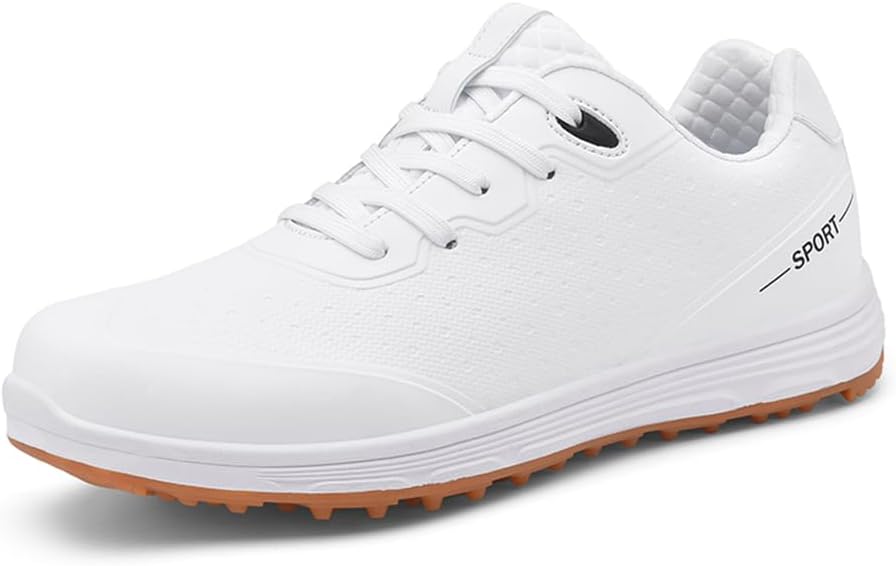 

Гольф обувь мужская для улицы, водонепроницаемые, дышащие, противоскользящие, для мужчин и женщин Ybberik, белый