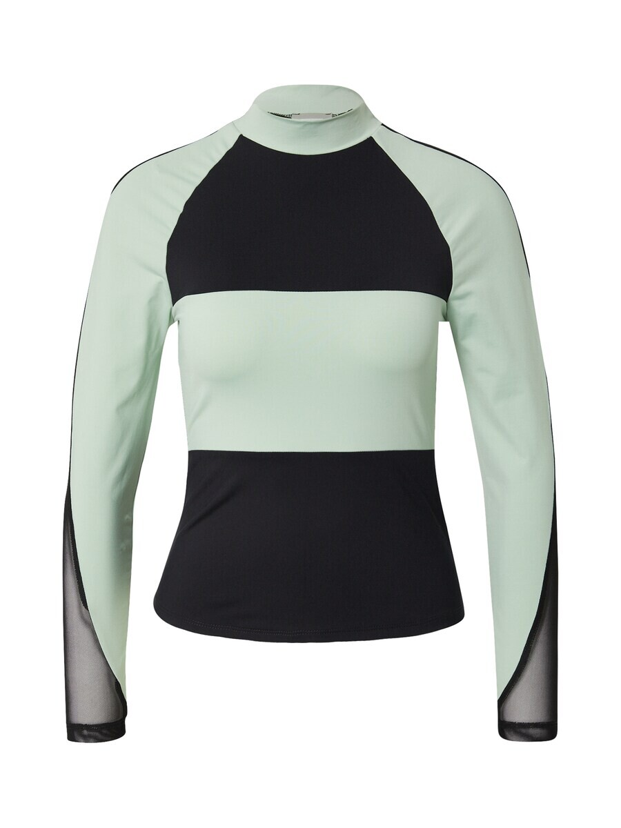 

Лонгслив About You CORA, цвет Green/Black, Серый, Лонгслив About You CORA, цвет Green/Black
