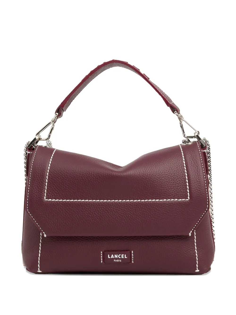 

Сумка-тоут из кожи среднего размера с клапаном Lancel, красный