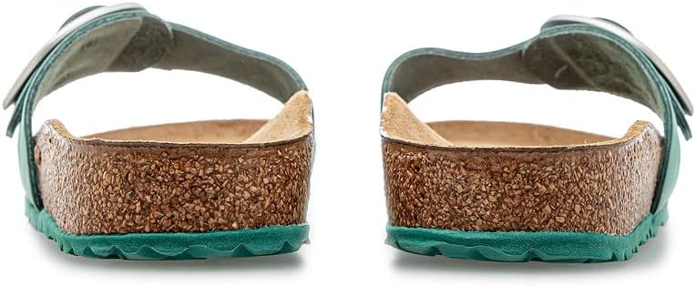 Женские сандалии Birkenstock Madrid с открытым носком, черно-белая кожа — фото 3