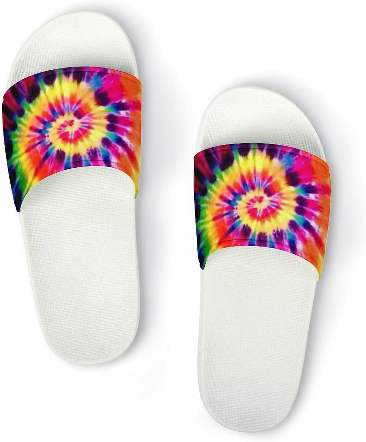 

Разноцветные тапочки с эффектом тай-дай, мужские и женские шлепанцы, сандалии на липучке, тапочки для улицы, пляжа и дома Csqdfbhd