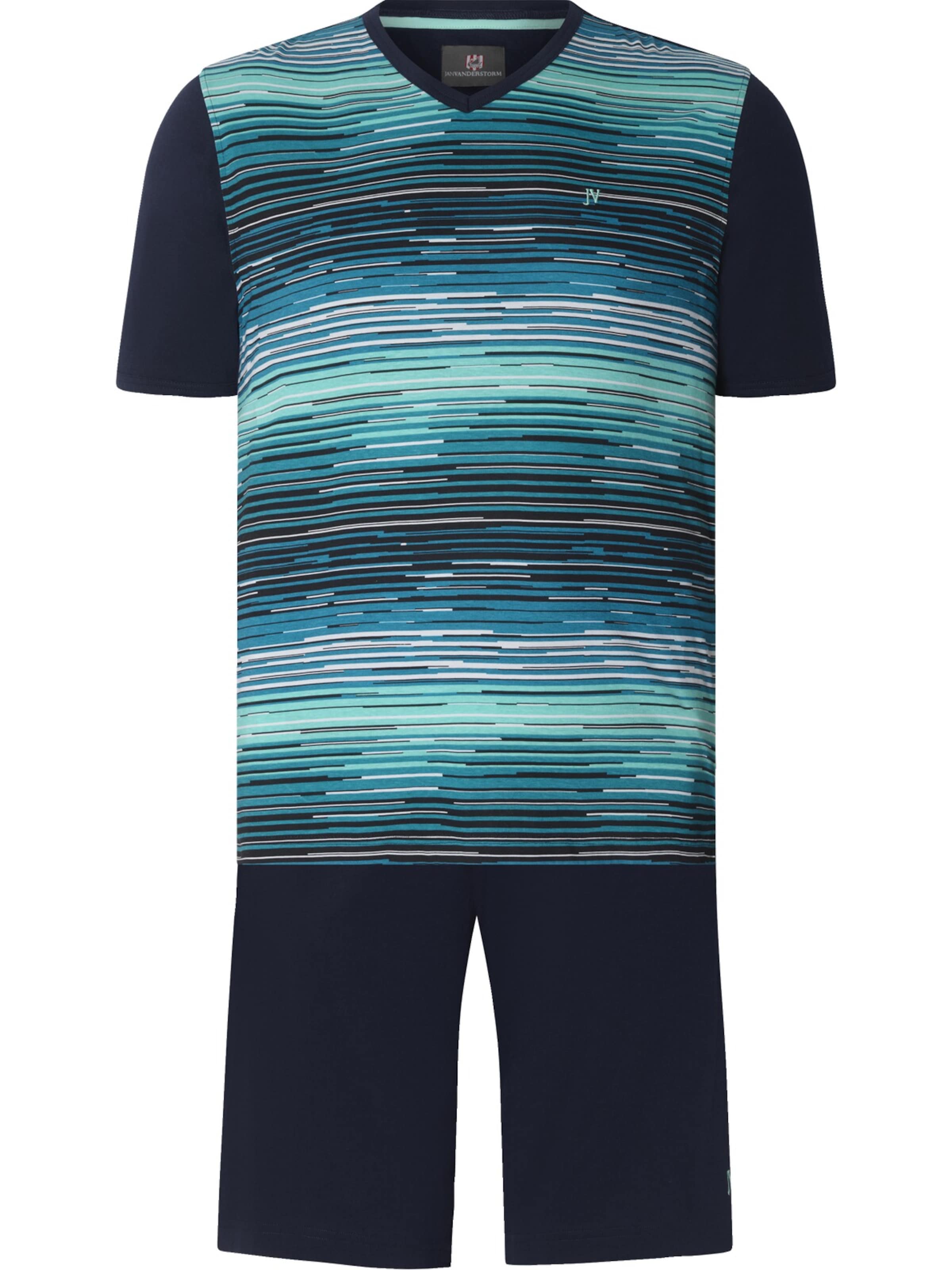 

Jan Vanderstorm Пижама короткая 'Audun' в черном цвете