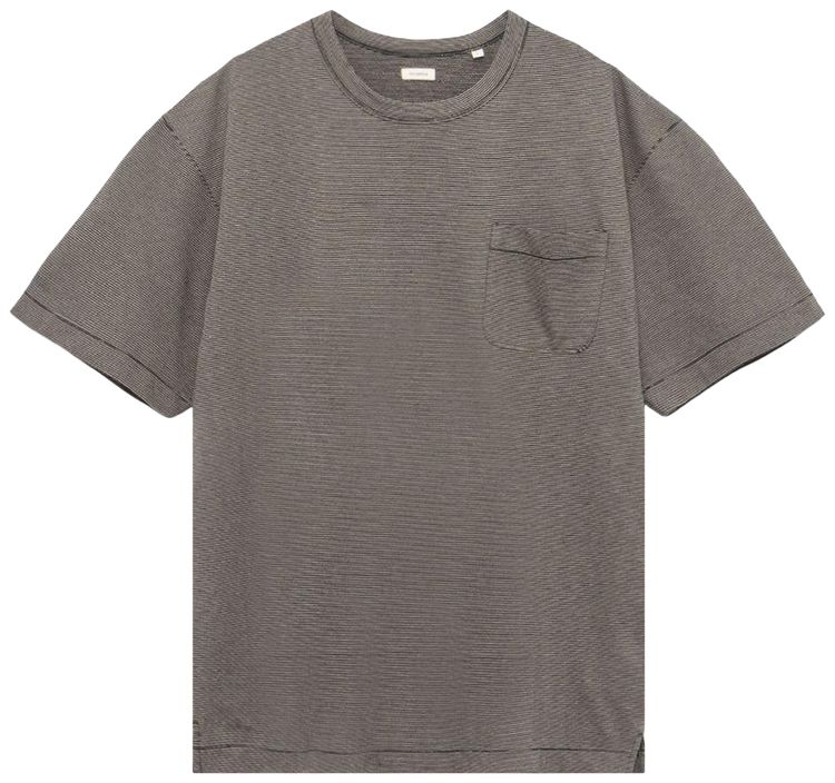 

Футболка nanamica Micro Stripe Pocket Tee, синий